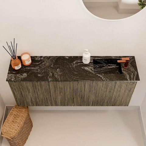 Mondiaz JOYA-DLUX 100cm toiletmeubel - kleur Dusk - Wastafel FAYE positie Rechts 1 kraangat kleur Lava. SW1423231