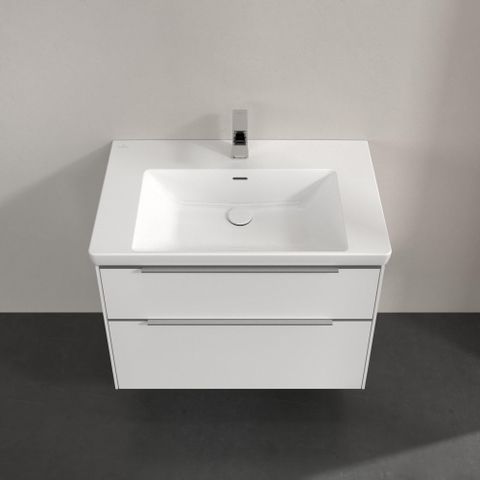 Villeroy & Boch Subway 3.0 wastafelonderkast - 77.2x57.9cm - 2 lades - Brilliant White (wit) SW641504