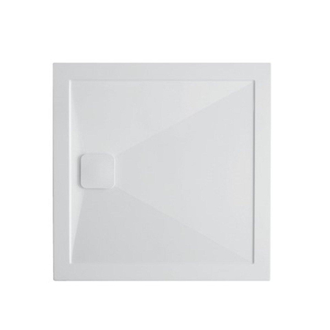 Crosswater Kai Stone bonde de receveur de douche 90mm blanc SW223294