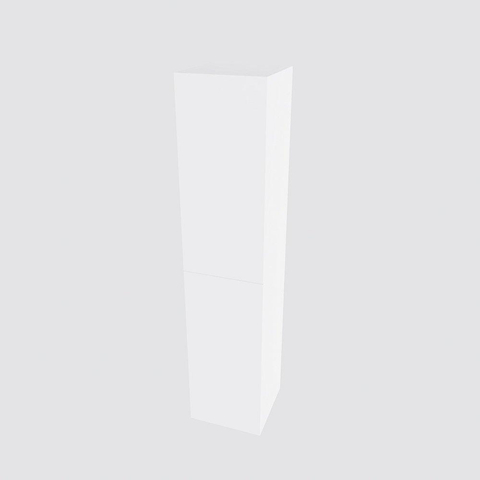 MONDIAZ BEAM Armoire colonne - 160cm - 2 portes - talc SW410108