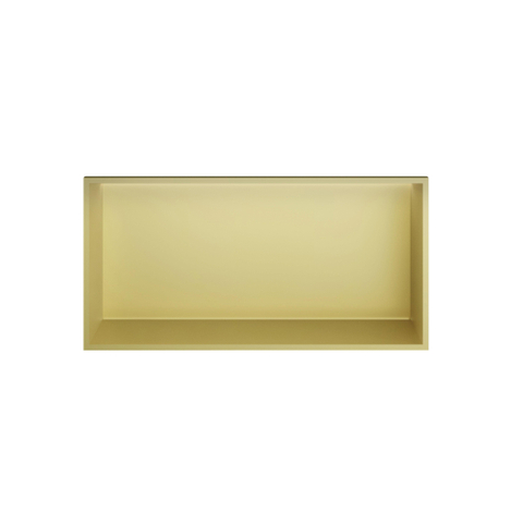 Hotbath &MORE Inbouwbox of inbouwnis - 30x60x10 - met LED - IP44 - PVD - geborsteld messing (goud) SW1246591