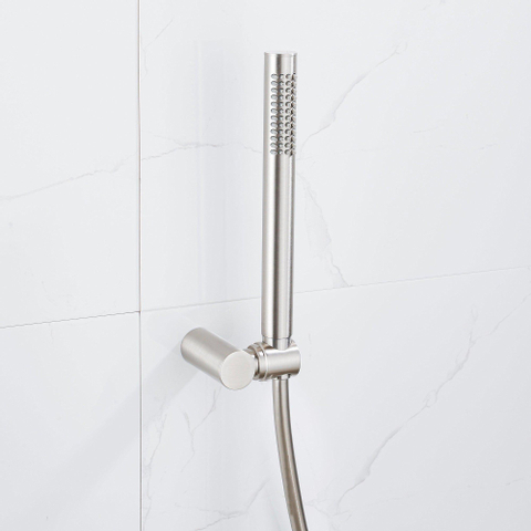 Fortifura calvi ensemble de douche à main avec support de douche à main et tuyau lisse en acier inoxydable SW809502