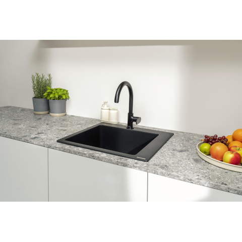 Hansgrohe Vernis blend m35 1 greeps keukenmengkraan - 210 - 1jet - draaibare uitloop - mat zwart SW651654