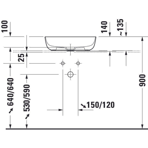 Duravit Luv Opzetwastafel - 50x35cm ovaal - zonder kraangat - zonder overloop wit - glans wit SW472316