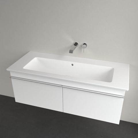 Villeroy & Boch venticello meubelwastafel - 120x50cm - zonder kraangat - met overloop - White Alpine (glans wit) 1025114