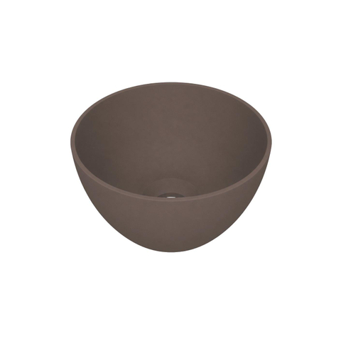 Arcqua Olivia Waskom - 22x22cm - rond - opbouw - mat mokka SW1584221