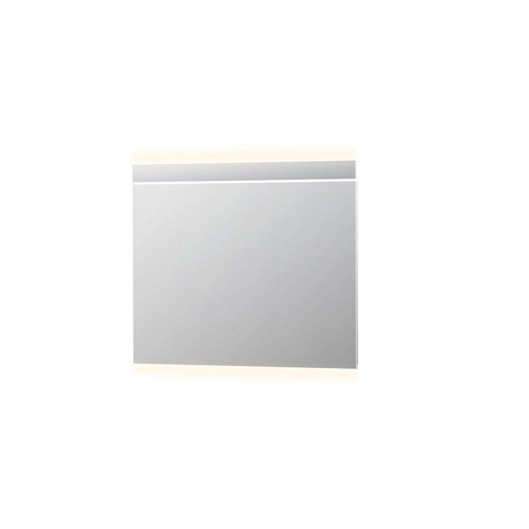 INK SP6 Spiegel - 100x4x80cm - LED horizontaal - boven en onder - colour changing - dimbaar - aluminium Zilver SW68777