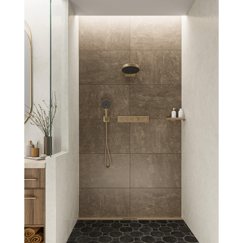 Hansgrohe Fixfit q - handdouchehouder inclusiefaansluitbocht - geborsteld brons SW773888