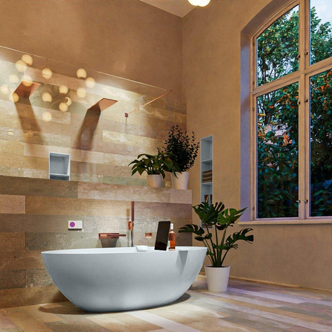 MONDIAZ FLOAT Baignoire autoportante - 170x80cm - Clay SW491515