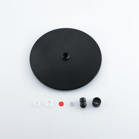 FugaFlow Eccelente Accessoire Douche de tête 30cm - rond - 6mm - noir mat SW1468899