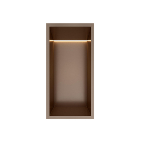 Hotbath &MORE Inbouwbox of inbouwnis - 30x15x10 - met LED - IP44 - tuscan bronze (brons) SW1246544