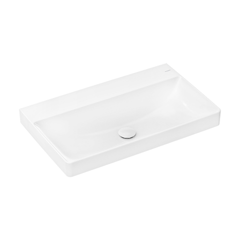 Hansgrohe Xelu Q wastafel - 80x48x8cm - zonder kraangat - opzet - wit SW1165127