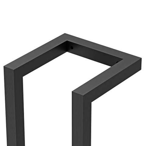 Fortifura Calvi Handdoekrek - 60x12.5x12.5cm - PVD - geborsteld gunmetal (antraciet) SW890765