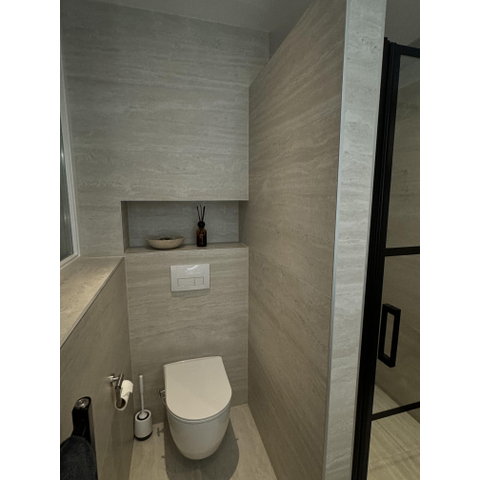 Terravito Dovaro Carrelage sol et mur - 60x120cm - rectifié - travertin - mat Beige SW997298