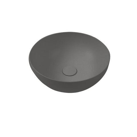 Royal plaza Kolor opzetfontein rond 24cm + Margarita pop up plug 1 1/4" antraciet SHOW25853