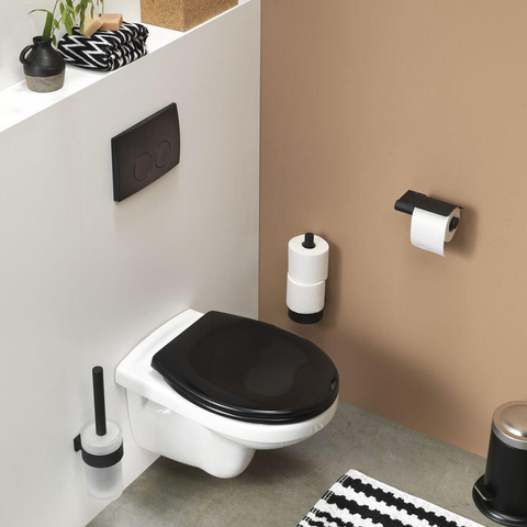 Tiger Bold Toiletborstel met houder Zwart 10.1x33.9x12cm CO289930746