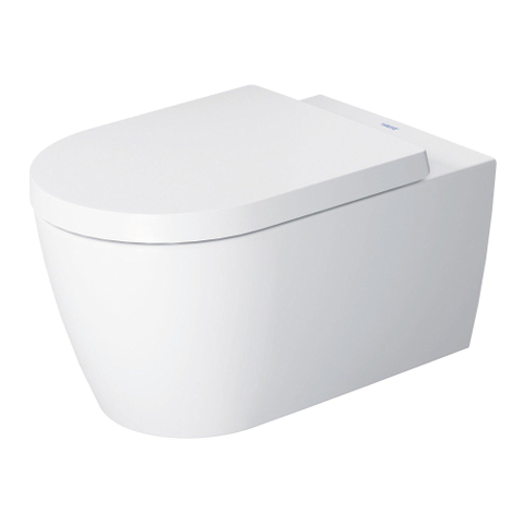 Duravit Me by starck Starck Me wandcloset - diepspoel - spoelrandloos - met hygieneglaze - 37x57cm - met verdekte bevestiging - rimless - mat wit SW358222