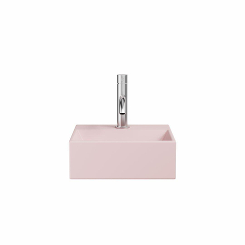 Crosswater Counter Basins Beck Wastafel - 30x30x11cm - 1 kraangat - open waste - mat roze SW927991
