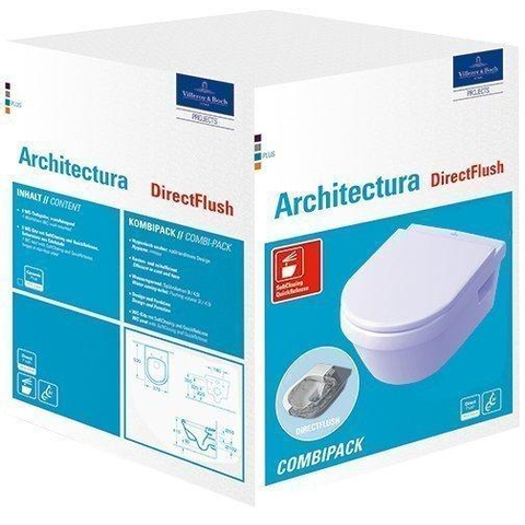 Villeroy & Boch Omnia Architectura DirectFlush combipack wit 0124870