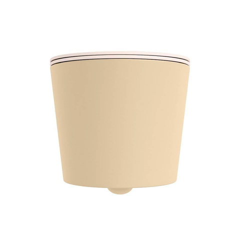 Mondiaz LAVIE WC suspendu – sans bride – 36 x 53 cm – avec abattant softclose – Sand (beige), abattant Rosee (rose) SW1208695