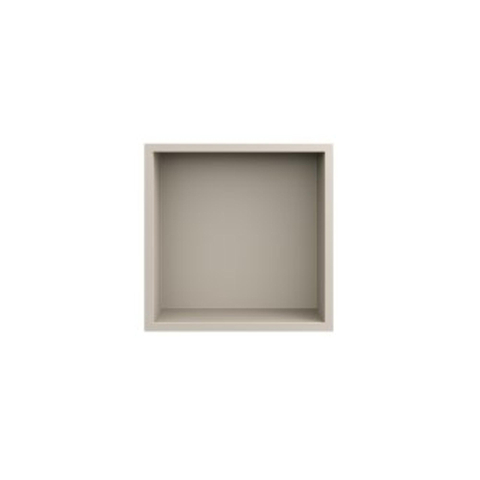 Looox Storage Collection Inbouwnis - 30x30x7cm - flens - matt sand beige SW1444016