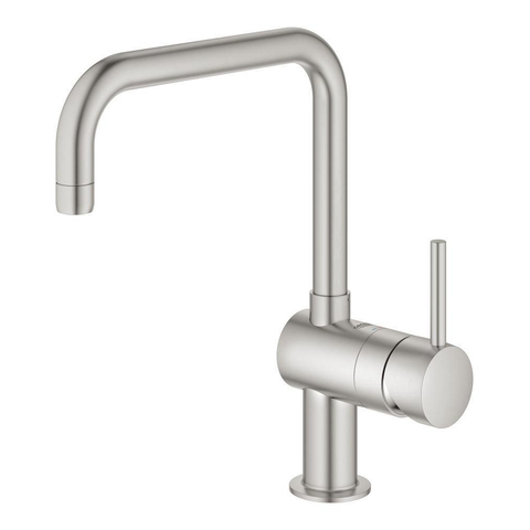 Grohe Minta Keukenkraan - hoog - draaibare uitloop - Brushed Supersteel (RVS) 0102511