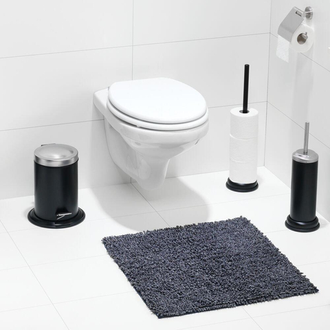 Sealskin Misto Tapis de toilette 2.5x60x60cm chenille noir SW71619