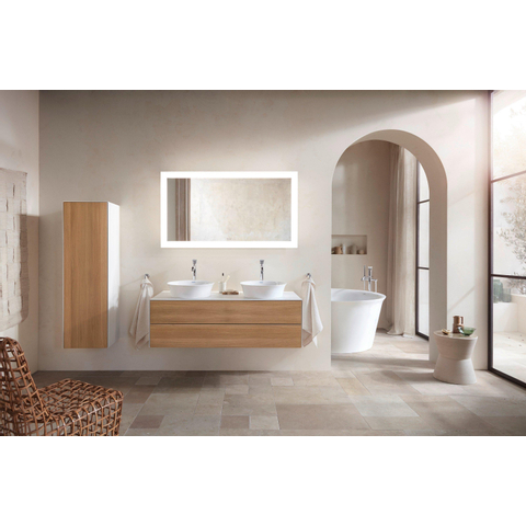 Duravit white tulip lavabo de comptoir 43x43cm céramique rond blanc brillant SW640494