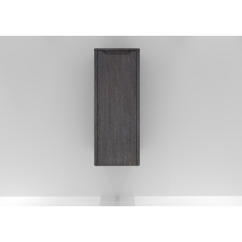 H&R badmeubelen Juice Halfhoge Kast - 40x35x100cm - met ronde hoeken - 1 deur - rechtsdraaiend - wenge SW875400