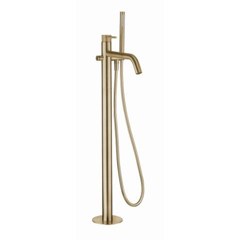 Crosswater 3ONE6 Mitigeur baignoire - sur pied - Laiton brossé SW928059
