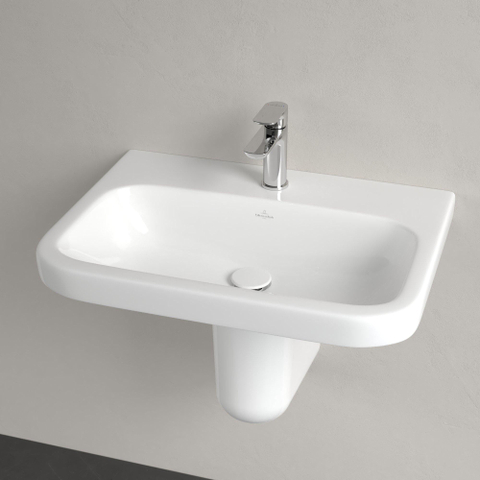Villeroy & Boch Architectura wastafel - 65x47cm - met kraangat - zonder overloop - White Alpine (glans wit) 1025252