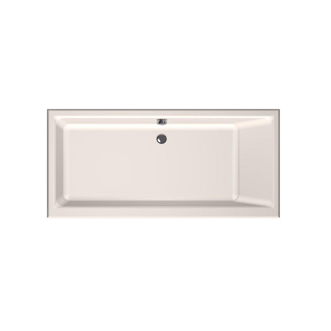 Xens Kristal baignoire à encastrer rectangulaire sans vidange avec trou de trop-plein 235 litres 160x75x48/55cm acrylique crème SW378424