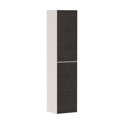 Hansgrohe Xevolos E Armoire haute - 176x40x37cm - 2 portes - façade dark oak - push to open - charnière à droite - sand matt beige SW995459