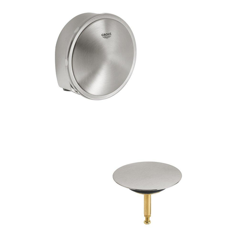 Grohe Talentofill Afdekset - voor badwaste - Supersteel (RVS) SW358986