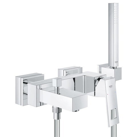 Grohe Eurocube Badkraan - met omstel - met koppelingen - met garnituur - chroom 0442112