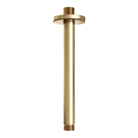 Brauer Gold Edition Colonne de douche avec partie encastrable douche de tête 30cm bras plafond et douchette ronde avec barre curseur laiton Or brossé SW547657