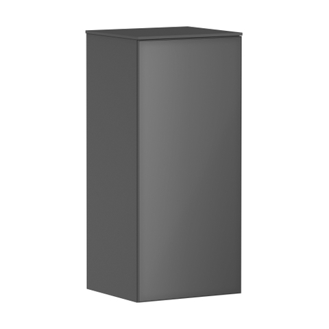 Hansgrohe Xevolos E Armoire mi-haute - 89x40x36cm - 1 porte - façade metallic slate grey - push to open - charnière à gauche - slate matt grey SW995420