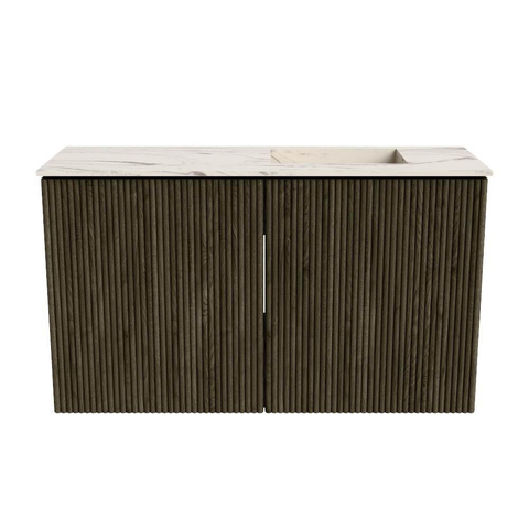 Mondiaz JOYA-DLUX Meuble de salle de bains - 70cm - couleur Shadow - Vasque FAYE position Droite Sans trou de robinet couleur Nata SW1424952