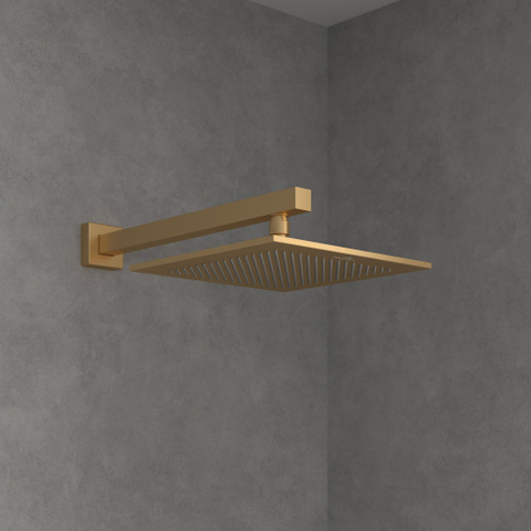 Villeroy & Boch Universal Showers regendouche - 25x25cm hoekig - Brushed Gold (goud) SW974327