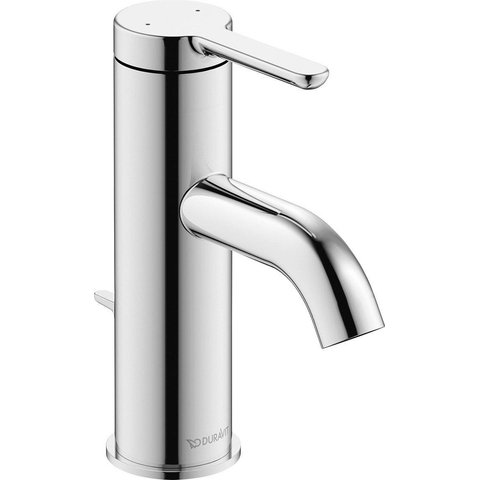 Duravit C.1 1 greeps wastafelmengkraan - 121x40x155mm - hoogglans chroom SW420701