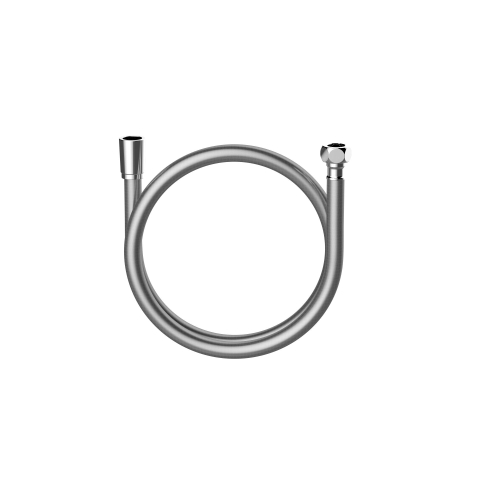 Nemo Spring Flussio doucheflexibel - universele aansluiting 1/2" - anti-twist - anti-kras - anti-knik - gladde kunststofflexibel - 1500mm - chroom SW284384