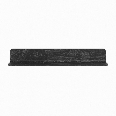 Mondiaz SPOT miroir – Ø 80 cm – avec tablette – Lava (marbre noir) SW1235646