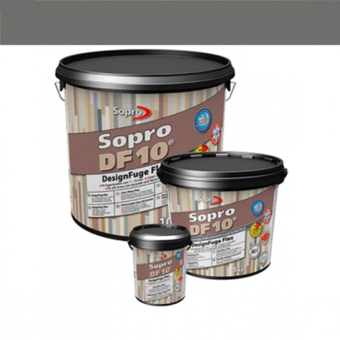 Sopro Mortier à joint pour carrelage de sol et mural Sopro DF 10 Flexible basalte n° 64 5kg Gris SW359736