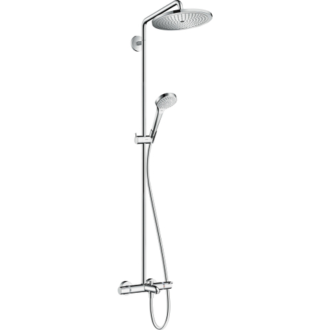 Hansgrohe Croma select s Showerpipe - 280 - 1jet - met bad - thermostaat - hoogglans chroom SW73191