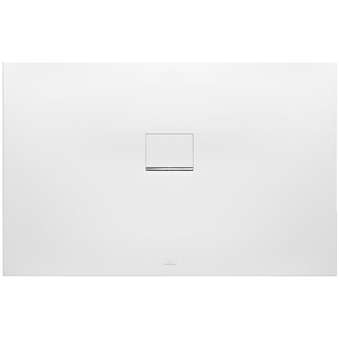 Villeroy & Boch Squaro infinity kunststof douchebak quaryl rechthoekig - 120x90x4cm - Stone White (mat wit) SW228358