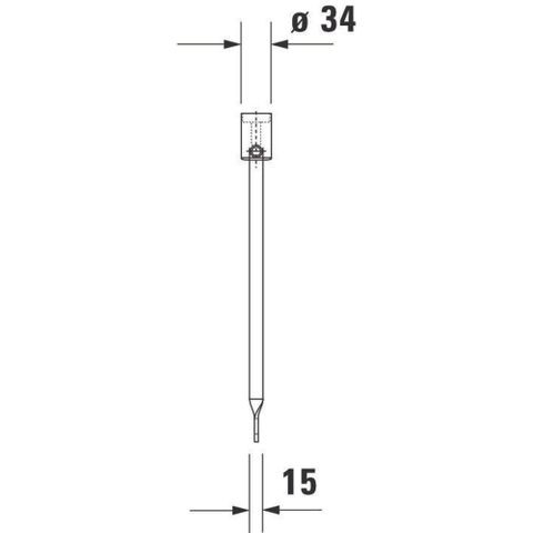 Duravit Duravital Emmerrooster - met bevestigingsset - hoogglans chroom 0291274