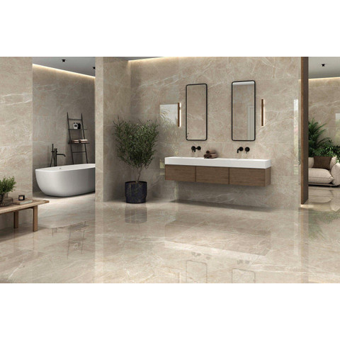 ÉCHANTILLON Terravito Ivvano carreau mural et de sol - 59x119cm - 10.5mm - rectifié - aspect pierre naturelle - Ivory SW1130572
