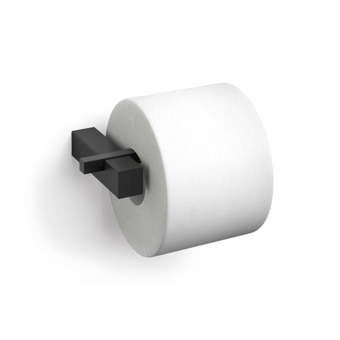 Zack Carvo Toiletrolhouder - zonder klep - zwart SW377903