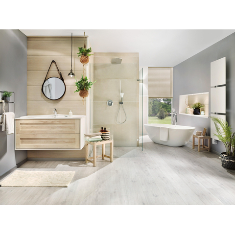 Villeroy & Boch theano vrijstaand duobad - 155x75cm - kunststof quaryl ovaal - glans wit SW480017