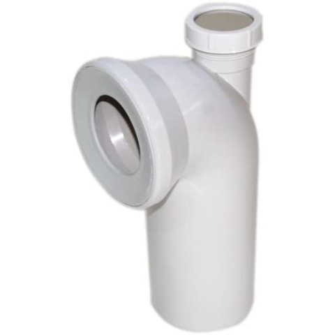 Viega closetbocht 90gr. met aansluiting 50 wit GA75463